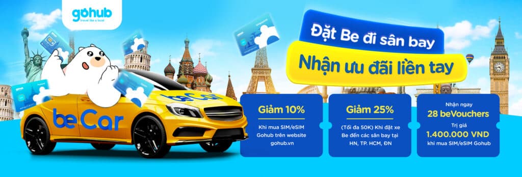 GOHUB HỢP TÁC CÙNG BE: NHÂN ĐÔI TIỆN ÍCH DU LỊCH